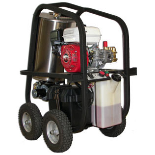 Hydrotek SH30003VH Mobile Wash Skid-(Diesel fired) Gas Hot Pressure Washer On Wheels 3000 psi 3 gpm